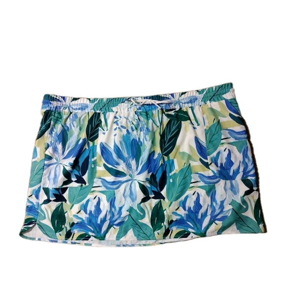 St. John's Bay Mid-Rise Skort Tropical Floral Women's Plus Size 4X NWT - Picture 2 of 7
